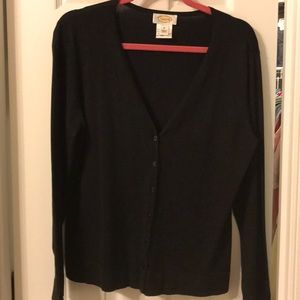 Black cardigan